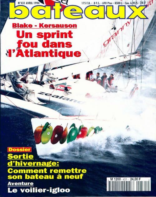 Bateaux n°431 : Un sprint fou dans l'Atlantique - Collectif - Livre
