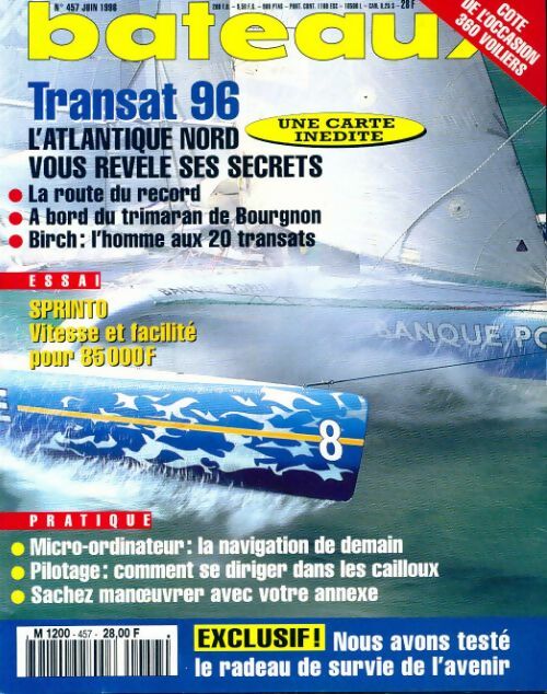 Bateaux n°457 : Transat 96 - Collectif - Livre