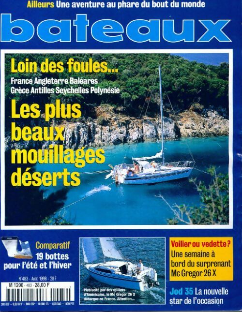 Bateaux n°483 : Les plus beaux mouillages déserts - Collectif - Livre
