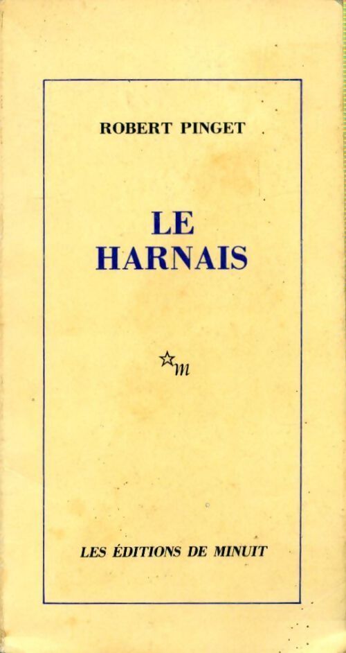 Le harnais - Robert Pinget - Livre