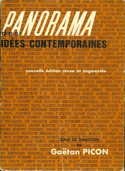 Panorama des idées contemporaines - Gaëtan Picon - Livre
