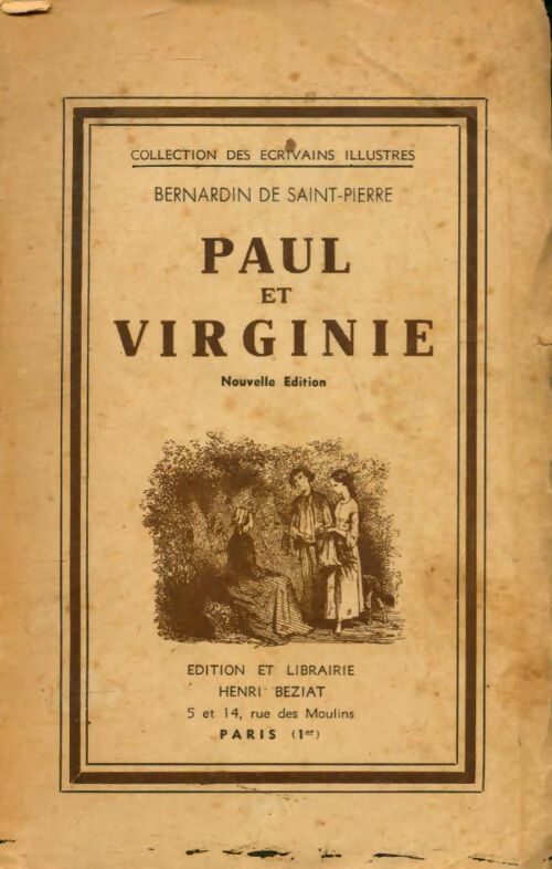 Paul et Virginie - Jacques-Henri Bernardin de Saint Pierre - Livre