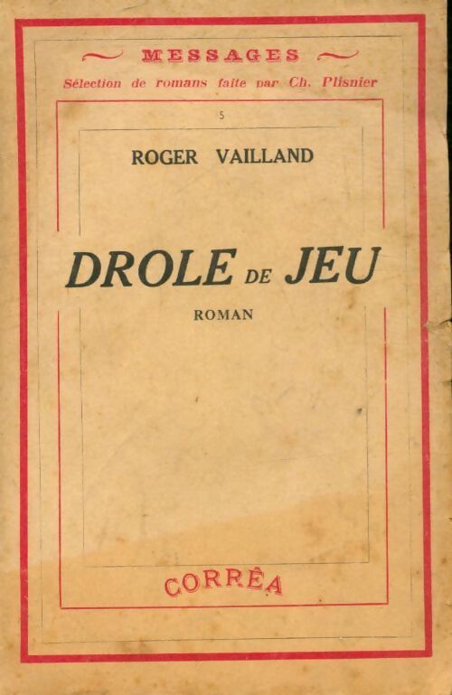 Drôle de jeu - Roger Vailland - Livre