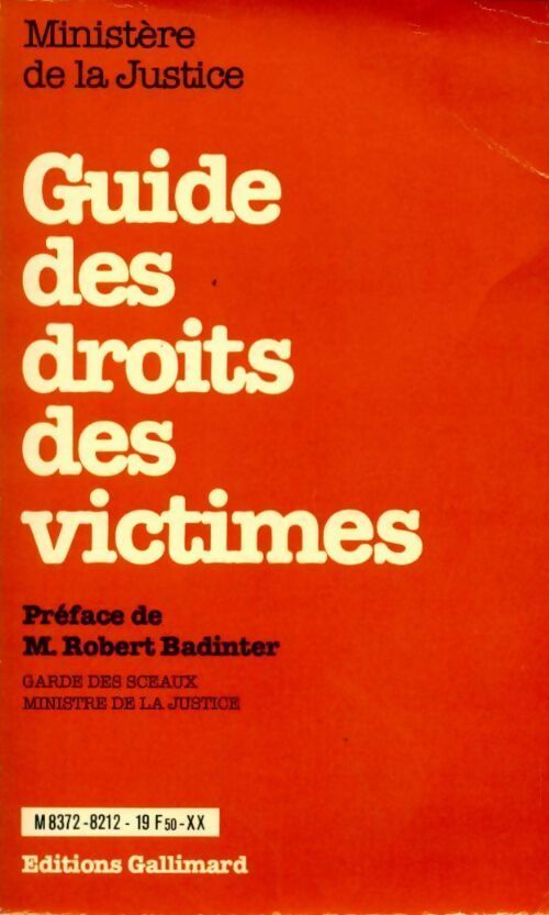 Guide des droits des victimes - Robert Badinter - Livre