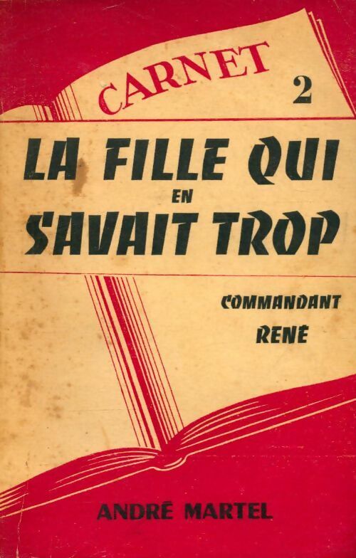 La fille qui en savait trop - Commandant René - Livre