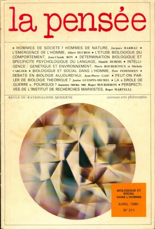La pensée n°211 : biologique et social dans l'homme - Collectif - Livre