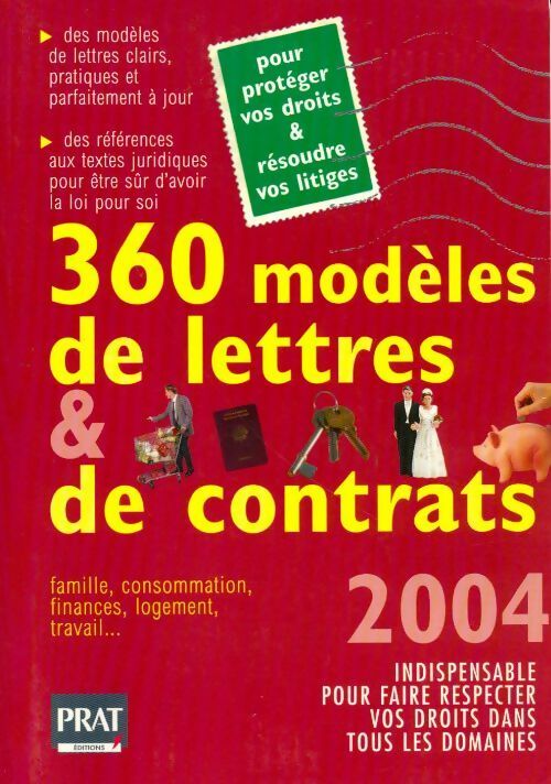 360 modèles de lettres et de contrats édition 2004 - Collectif - Livre