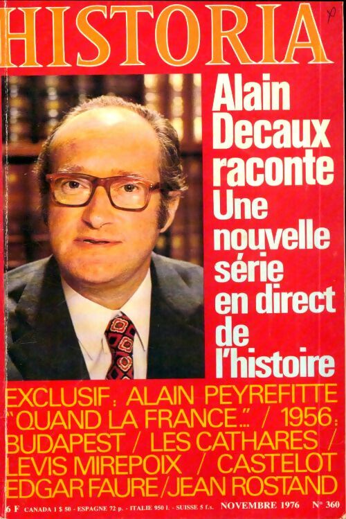 Historia n°360 : Alain Decaux raconte - Collectif - Livre