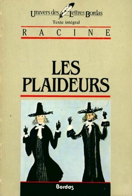 Les plaideurs - Racine - Livre