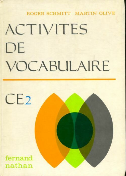 Activités de vocabulaire CE2 - Roger Schmitt - Livre