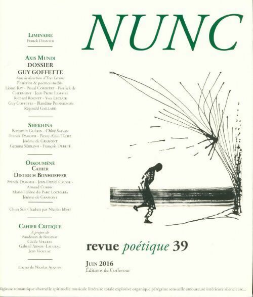 Nunc n°39 : Guy Goffette - Collectif - Livre