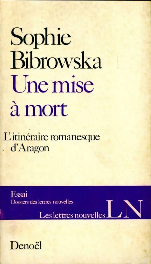 Une mise à mort - Sophie Bibrowska - Livre