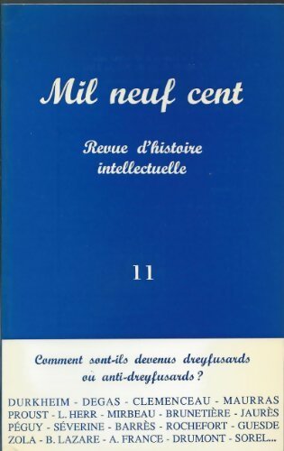 Mil neuf cent n°11 - Collectif - Livre