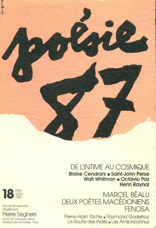 Poésie 87 n°18 - Collectif - Livre