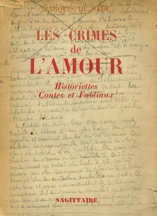 Les crimes de l'amour - D.A.F. Marquis De Sade - Livre