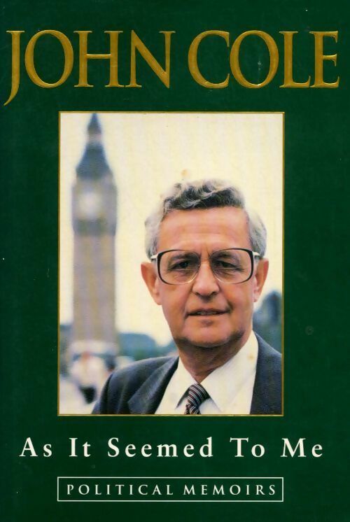 As it seemed to me - John Cole - Livre