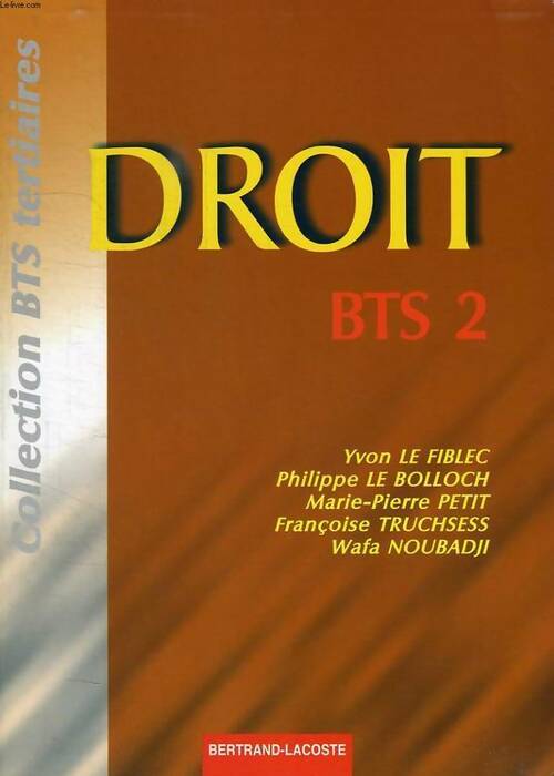 Droit BTS 2 - Collectif - Livre