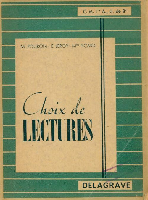 Choix de lectures : CM1 - Collectif - Livre