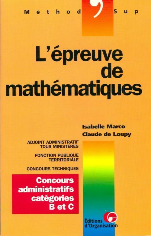 L'épreuve de mathématiques - Isabelle Marco - Livre