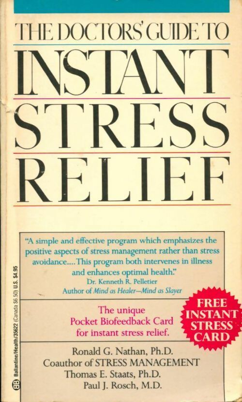 The doctor's guide to instant stress relief - Collectif - Livre