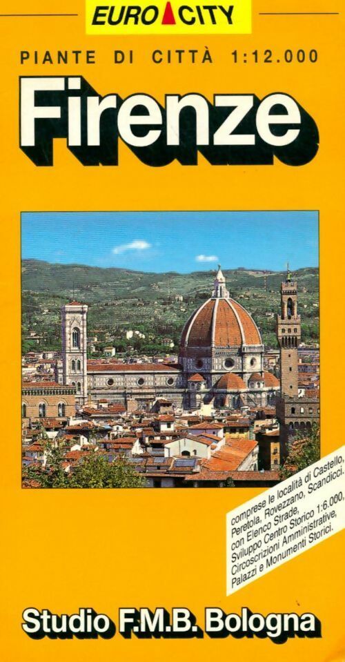 Firenze pianta della citta centro storico (euro-city) - Collectif - Livre