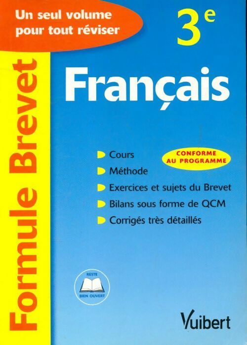 Formule brevet : Français 3e - Philippe Lehu - Livre