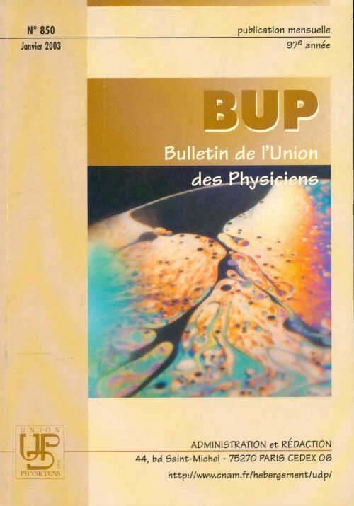 Le Bup n°850 - Collectif - Livre