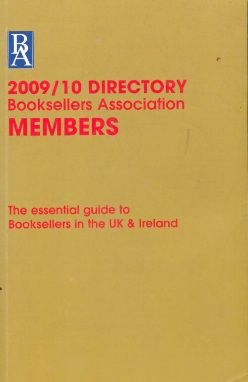 2009/10  directory booksellers association members - Collectif - Livre
