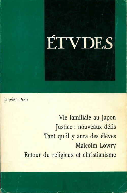 Etudes n°362-1 - Collectif - Livre