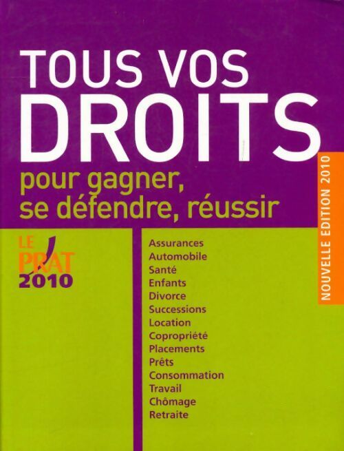 Tous vos droits 2010 - Collectif - Livre
