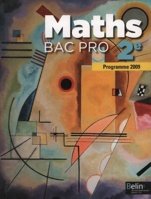 Maths bac pro 2e année 2009 - David Guillemeney - Livre