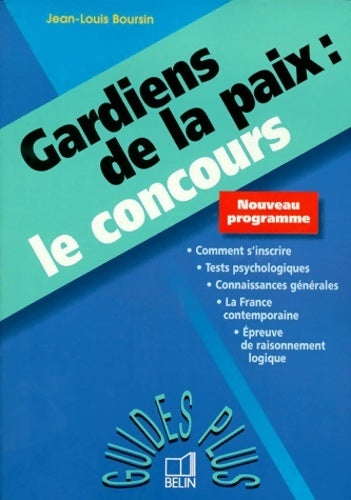 Gardiens de la paix : Le concours 1998 - Collectif - Livre