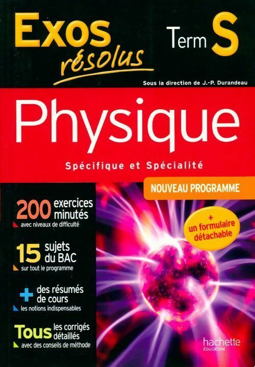 Physique Terminale S. Spécifique et spécialité - Jean-Pierre Durandeau - Livre