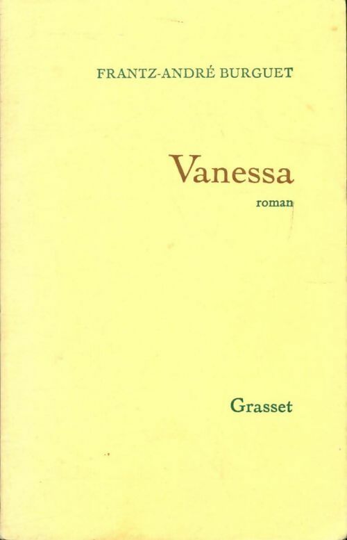 Vanessa - Frantz-André Burguet - Livre