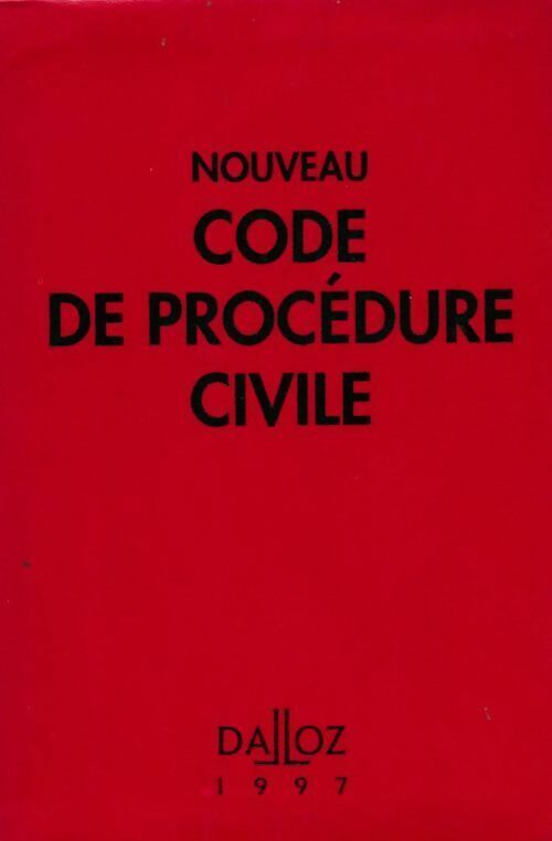 Nouveau code de procédure civile 1997 - Collectif - Livre