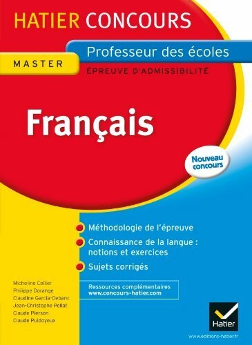 Français master épreuve d'admissibilité - Collectif - Livre