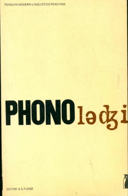 Phonology - Eril C. Fudge - Livre