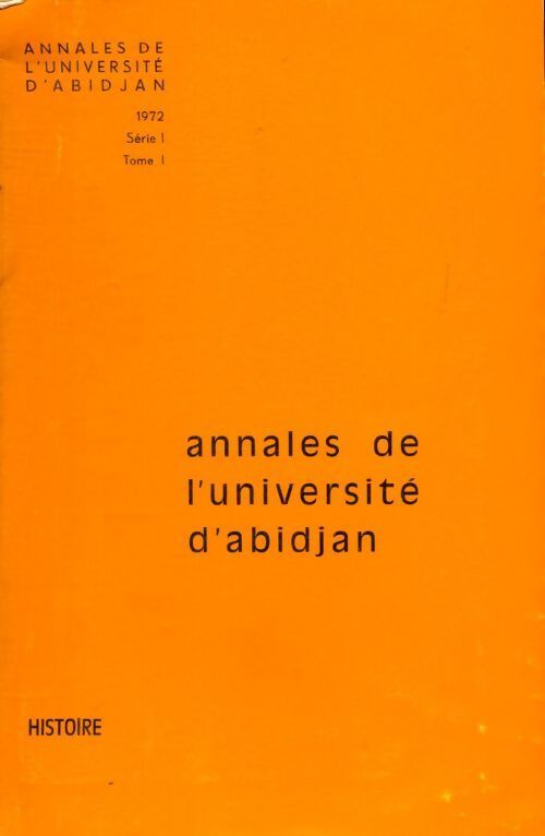 Annales histoire Tome I - Collectif - Livre