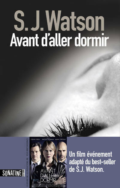Avant d'aller dormir - S. J. Watson - Livre
