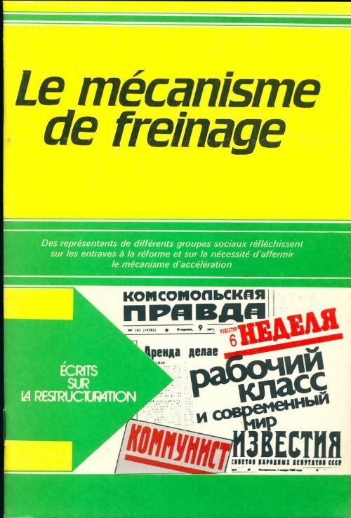 Le mécanisme de freinage - Collectif - Livre