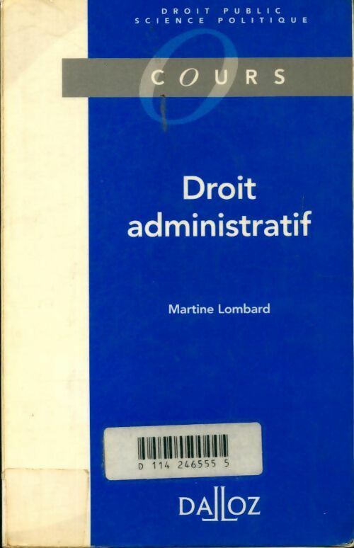 Droit administratif - Martine Lombard - Livre