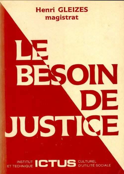 Le besson de justice - Henri Gleizes - Livre