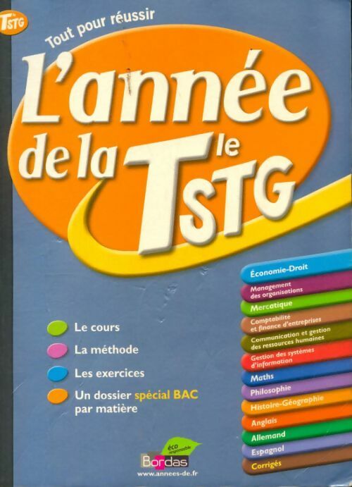 L'année de la Terminale STG - Collectif - Livre