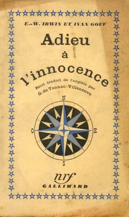Adieu à l'innocence - E.-W. Irwin - Livre