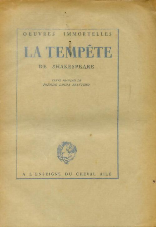 La tempête - William Shakespeare - Livre