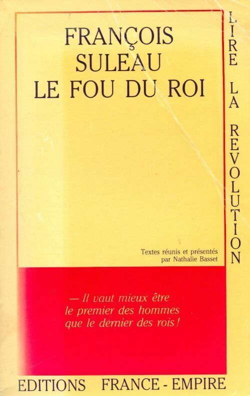Le fou du roi - Nathalie Basset - Livre