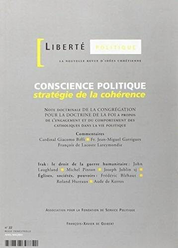 Liberté politique n°22 : Conscience politique - Collectif - Livre