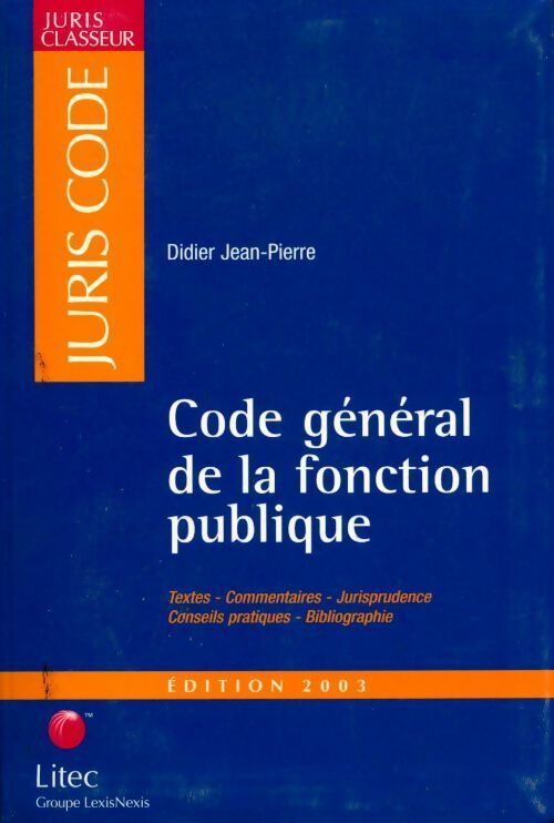 Code général de la fonction publique 2003 - Collectif - Livre