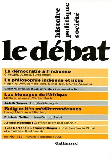 Le débat n°137 - Collectif - Livre