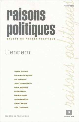Raisons politiques n°5 : L'ennemi - Collectif - Livre